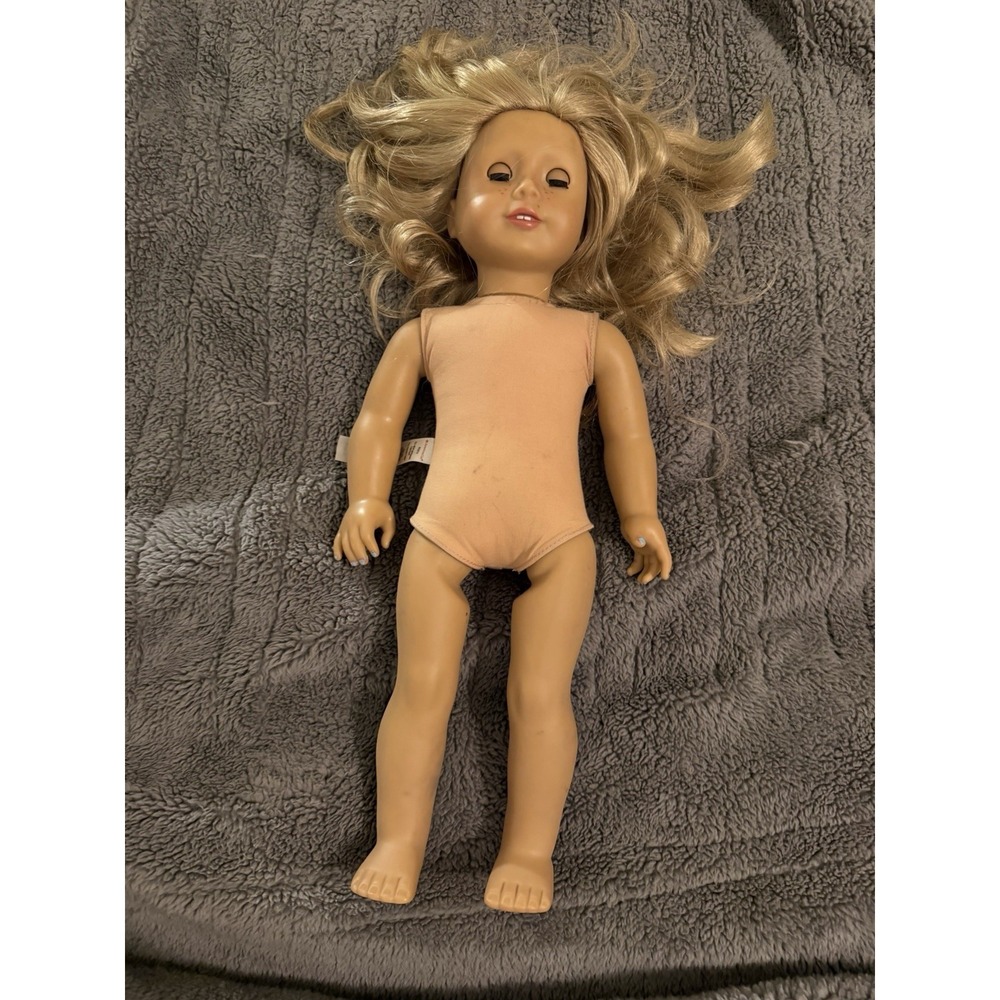 American Girl Dol Blonde Hair Brown Eye‎ Freckles Tenney